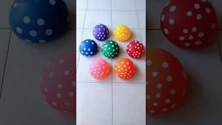 Blue Green Red Purple Water Balloon Popping asmr video satisfying [upl. by Adeirf]