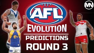 AFL Evolution Predicts Round 3 2019 [upl. by Llevad]