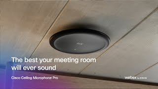 Cisco Ceiling Microphone Pro  The best your meeting room will ever sound [upl. by Jonell]