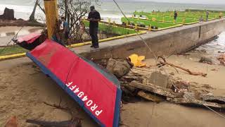 A damaged boat by hurricane Maria Crash Boat Beach Aguadilla Puerto Rico [upl. by Landre]