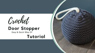 How to Beautiful Crochet Door Stopper Design  Handmade Crochet Doorstop [upl. by Gautious72]