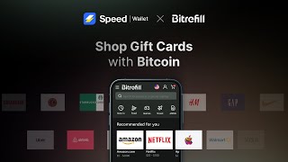 Shop Gift Cards with Bitcoin  Speed Wallet launches Shop feature [upl. by Alaecim953]