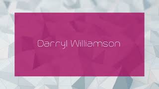 Darryl Williamson  appearance [upl. by Loren]