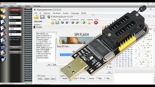 APRENDA A LEER UNA SPI CON CH341A USANDO 8 VERSIONES DE SOFTWARE [upl. by Arammat]