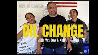 2023 Dodge Ram Truck 2500 Oil Change wMeadow amp Khloe  Part 1  DodgeRamTruck2500 oilchange [upl. by Anrol]