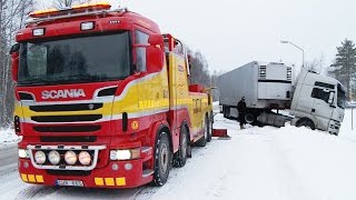 Scania 8x4 Boniface vs MAN  Heavy Recovery  Sweden [upl. by Beffrey]