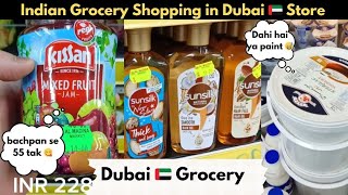 Dubai 🇦🇪 Local Supermarket Grocery Shopping  Indian Products  Monthly Grocery Shopping  Dubai 😍 [upl. by Enilorak]