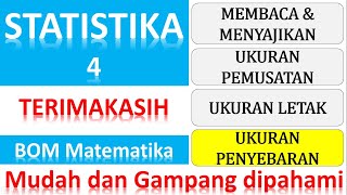 Statistika 4  Ukuran penyebaran data simpangan baku ragamvarian simpangan ratarata [upl. by Cousins]