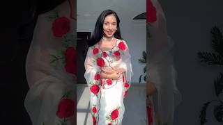 Beautiful 😍 Saree for WeddingFestival outfitideas saree grwm navratri CataloguebyAB [upl. by Claudina738]