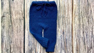 Mitwachsende Babyhose stricken 06 Monate [upl. by Tiossem158]