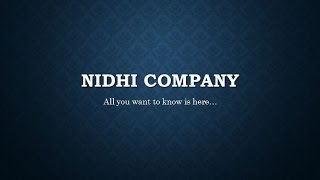 All about Nidhi company [upl. by Nickolas]