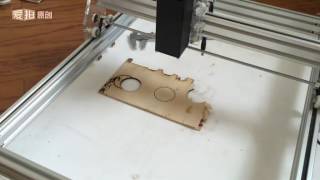 5500mW Laser Cutting Plywood Demonstration [upl. by Palila]