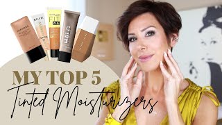 The BEST Tinted Moisturizers for Dry Mature Skin  Drugstore Gets Great Reviews  Dominique Sachse [upl. by Anoirb]