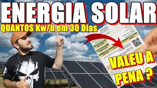 ECONOMIZEI EM 30 DIAS na ENERGIA SOLAR VALEU A PENA  05112024 [upl. by Lipps]