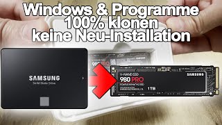 Windows amp Programme 100 klonen  ganz leicht  Samsung Magician [upl. by Lekcar]