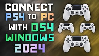 How to Connect PS4 Controller to PC w DS4 Windows  2024 Tutorial [upl. by Oznohpla]