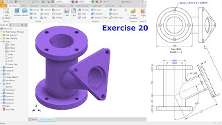 Autodesk Inventor 2023 Tutorial For Beginners Exercise 20 [upl. by Eudocia]