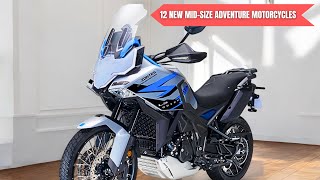 12 NEW MIDSIZE ADVENTURE MOTORCYCLES OF 2024 [upl. by Yngad400]