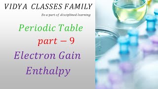 Periodic table part  9 ☀️Electron gain Enthalpy ☀️ master INORGANIC CHEMISTRY FOR IIT JEE NEET11 [upl. by Yessej194]