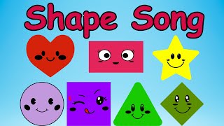 Shapes song  shapes rhymes  we are shapes  Nursery Rhymes for kids  Kindergarten  preschool [upl. by Lleon]