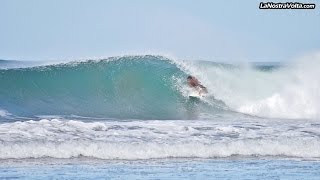 COSTA RICA 193 Surfing amp living in Nosara Playa Guiones Surf Trip Ruta PANAMERICANA [upl. by Akienahs414]