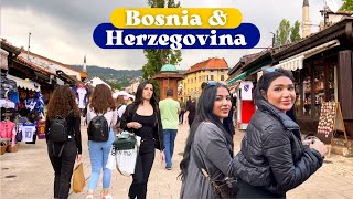 Bosnia and Herzegovina 🇧🇦 FULL Walking Tour 4K 60fps Sarajevo Mostar Srebrenica Tuzla [upl. by Tormoria]