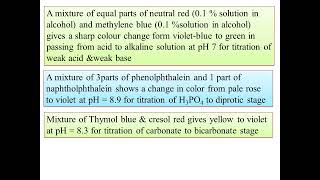 BCUMSc CHEMISTRYI SEM Paper104UNITIITitrimetric AnalysisMixed UniversalMultiple Indicators [upl. by Bekelja]