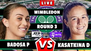 🔴LIVE P Badosa vs D Kasatkina• Wimbledon 2024 round3 badosa Kasatkina tennis wta atp [upl. by Uht266]