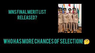 Military nursing services final merit list🤔 MNS selection chances 🤔  MNS officer result 🤔  MNS [upl. by Dreda]