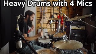 Heavy Drums with 4 Mics  The quotGlyn Johnsquot Technique  SpectreSoundStudios TUTORIAL [upl. by Young]