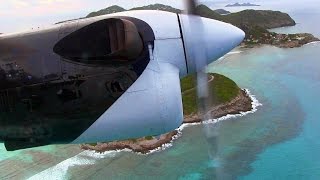 Winair DHC6 Takeoff Saint Barthelemy [upl. by Evvy851]