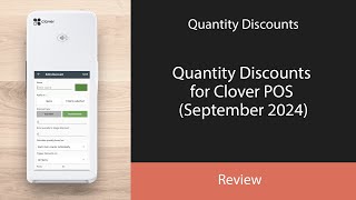 Quantity Discounts for Clover POS September 2024 [upl. by Anelrahc]