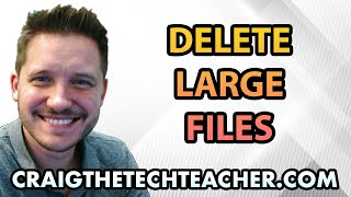 How To Locate And Delete Large Files In Windows 8 2022 [upl. by Ahsiugal]