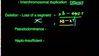 Chromosome mutation  deletion [upl. by Stelmach]