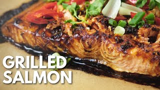 Grilled Salmon With Honey Glaze Recipe [upl. by Ati944]