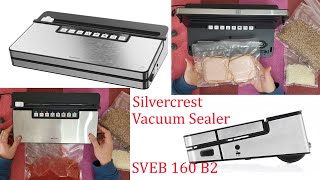 Silvercrest Vacuum Sealer SVEB 160 B2 Unboxing Testing [upl. by Domini]