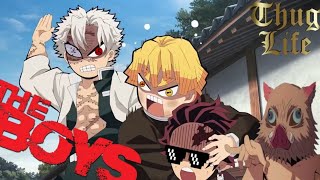 Tanjiro Vs Sanemi 😱  Tanjiro And Zenitsu Funny Moments In Hindi Dubbed 😂  Demon Slayer Ep 6 [upl. by Hastie]