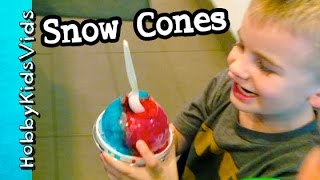 Shave It Ice SNOW CONES Sour Flavor Challenge wHobbyFamily Fun HobbyKidsVids [upl. by Yorled]