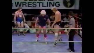 Ric Flair vs Barry Windham Amateur Wrestling Exhibition  CWF [upl. by Malilliw]