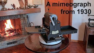 Old mimeograph SADA 15 Around 1930 amp a little history of mimeographs Video N° 23 [upl. by Adnwahs958]