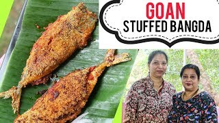 Authentic Recheado Bangda Recipe  Goan Fish Fry  Stuffed Mackerel  Tasty Safar  Archana Arte [upl. by Saticilef856]