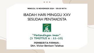 Ibadah Hari Minggu 10 November 2024  GPIB Syalom [upl. by Anitneuq]