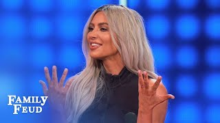 Kim amp Kanye dress SEXY for THIS  Celebrity Family Feud [upl. by Sisak]