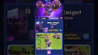 EVOLUTION MEGA KNIGHT IS HERE clashroyale shorts ytshorts megaknight viralvideo games [upl. by Albion652]