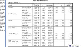 Complex repeated measure ANOVA in SPSS [upl. by Richer]