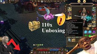 Drakensang Online  Unboxing 110x brand new 2024 Lucky bags [upl. by Annayi]