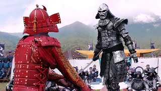 Keanu Reeves VS Golem Samurai Death Duel  FIGHT SCENE  47 Ronin  CLIP [upl. by Yelbmik]