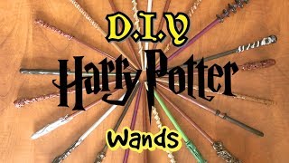 How to make Harry Potter wands  DIY witch and wizard magic wands [upl. by Millar]