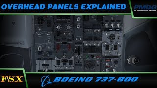 PMDG 737 NGX Overhead Panels Explained [upl. by Lux]