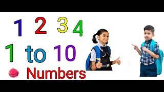 Learn 1 to 10 Numbers  Counting 1 to 10 Numbers  1234 Learn  123 Padhna [upl. by Nilo219]